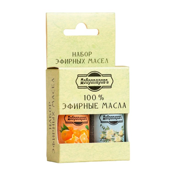Набор эфирных масел Эвкалипт Апельсин 2x17мл Добропаровъ