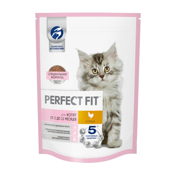 Корм для котят Perfect Fit 650г с курицей