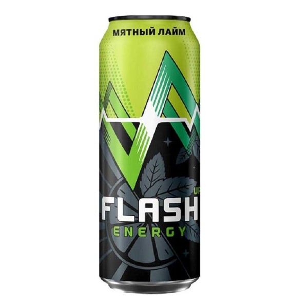 Энергетический напиток Flash UP Energy Мятный лайм 0,45л