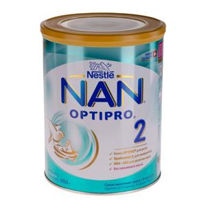Смесь детская молочная сухая Nan 2 Optipro Nestle 800г