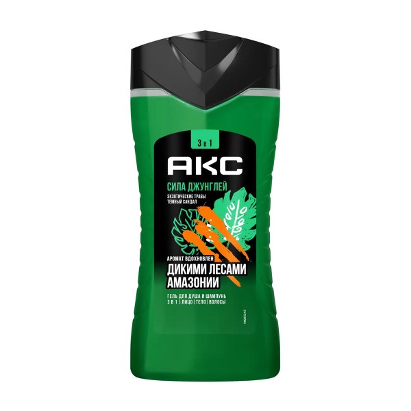 Гель для душа-шампунь Axe Сила джунглей 250мл