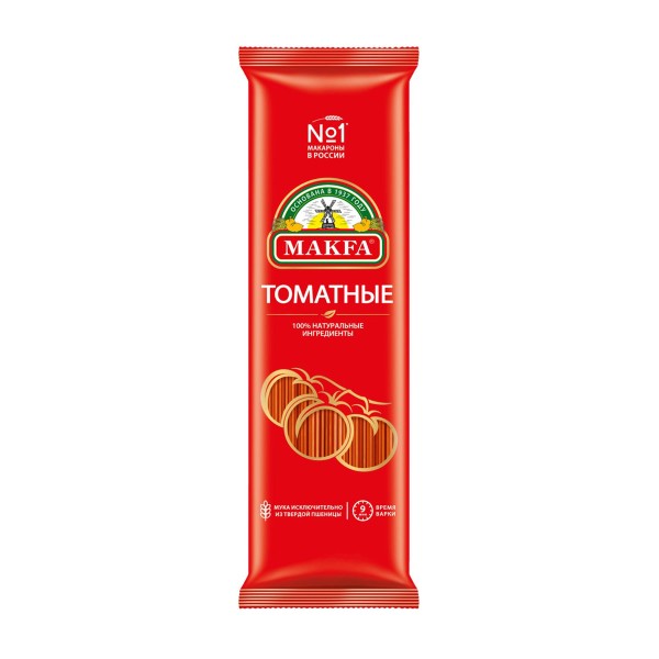 Макароны Спагетти томатные Makfa 500г