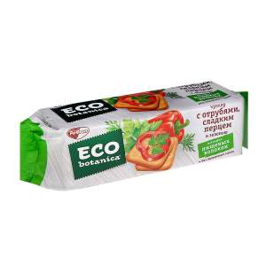 Крекер Eco botanica с отрубями,сладким перцем и зеленью 175г
