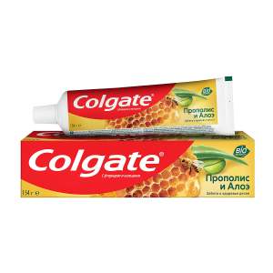 Зубная паста Colgate Прополис и Алоэ с натуральными ингредиентами для защиты от кариеса и свежего дыхания 100 мл