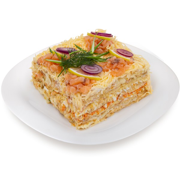 Салат Наполеон с семгой производство Макси