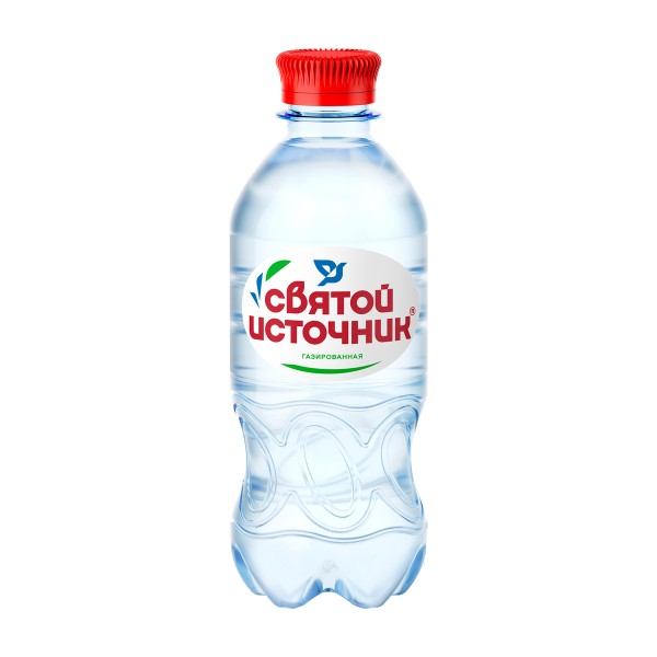 Вода питьевая газированная Святой Источник 0,33л
