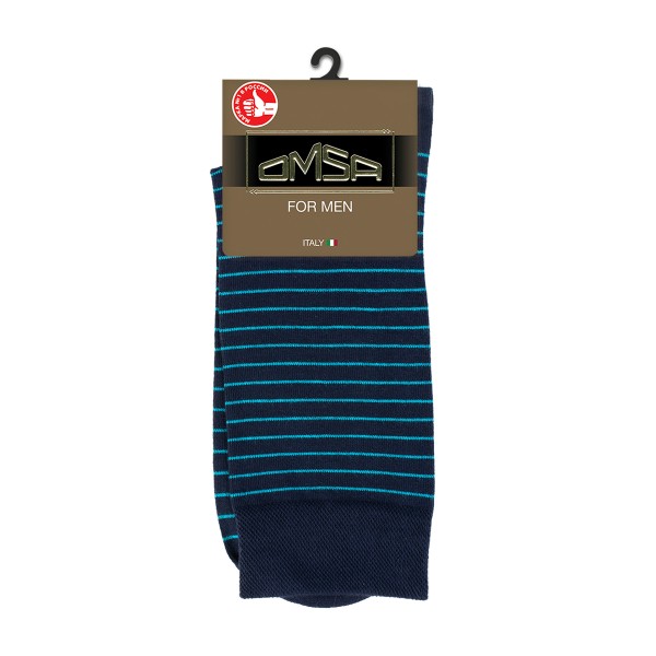 Носки мужские Style в полоску Omsa blu р.42-44