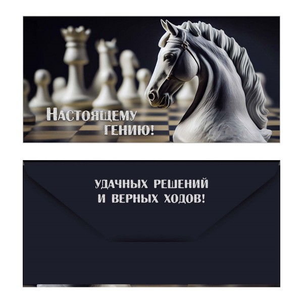 Открытка-конверт Код В 8,3х16,8см