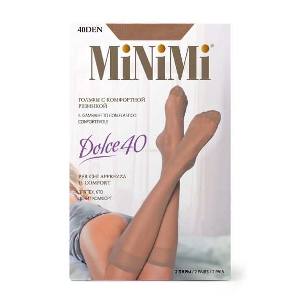 Гольфы женские Dolce 40den 2пары Minimi daino