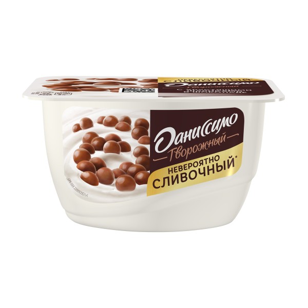 Продукт творожный Даниссимо 7,2% 130г с хрустящими шариками в шоколаде БЗМЖ
