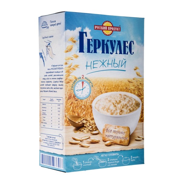 Хлопья овсяные Геркулес нежный Русский продукт 450г