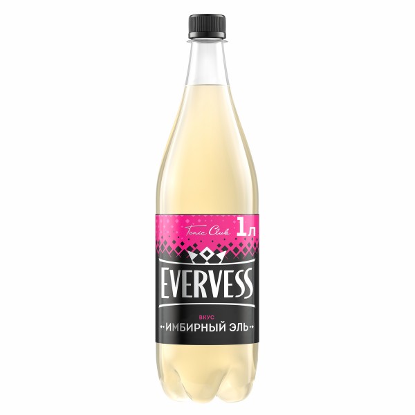 Напиток сильногазированный Evervess Имбирный эль 1л