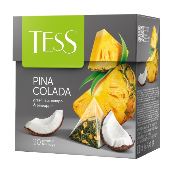 Чай зеленый Tess Pina Colada 20пак