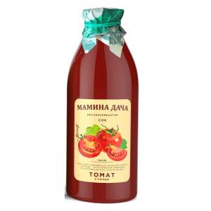 Нектар Мамина дача томатный с мякотью и солью Barinoff 0,75л