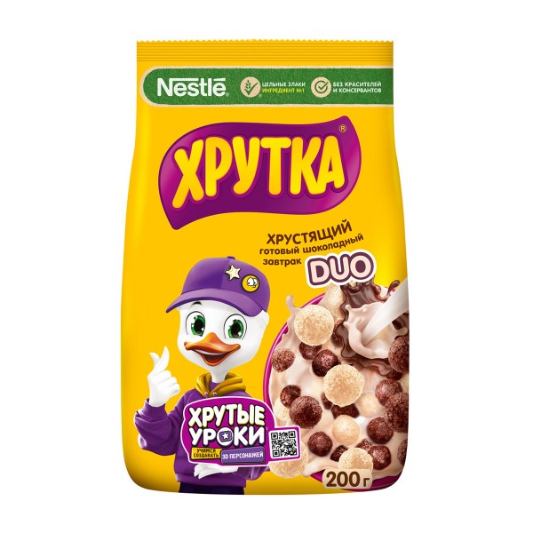 Сухой завтрак Хрутка Duo шарики 200г