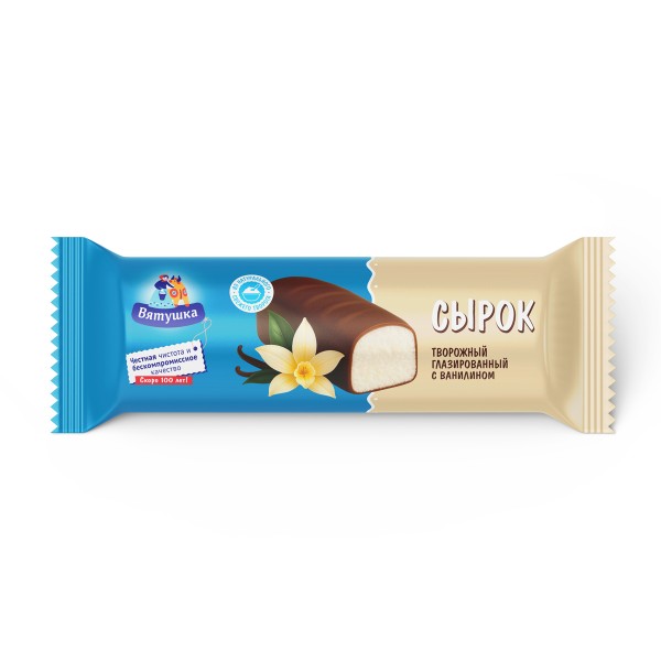 Сырок творожный с ванилином 16% Вятушка 30г БЗМЖ