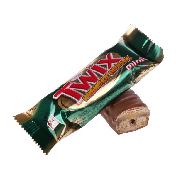 Конфеты шоколадные Twix Minis имбирное печенье