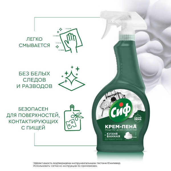 Крем-спрей чистящий Cif Универсальный 500мл