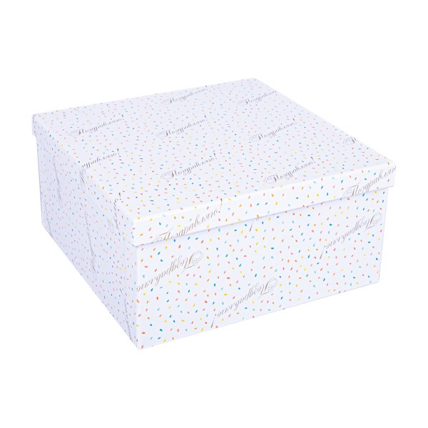 Коробка подарочная квадратная 7х7х4см Miland