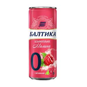 Напиток пивной Балтика №0 Малина безалкогольный 0,45л