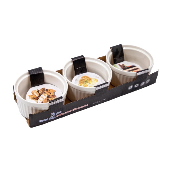 Набор кокотниц 3шт 9х4см