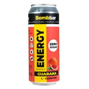 Напиток энергетический Bombbar L-картинин газированный тонизирующий 500мл грейпфрут