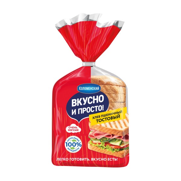 Хлеб пшеничный тостовый Вкусно и Просто Коломенский 320г