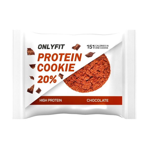 Печенье Onlyfit Protein cookie протеиновое неглазированное 35г шоколад