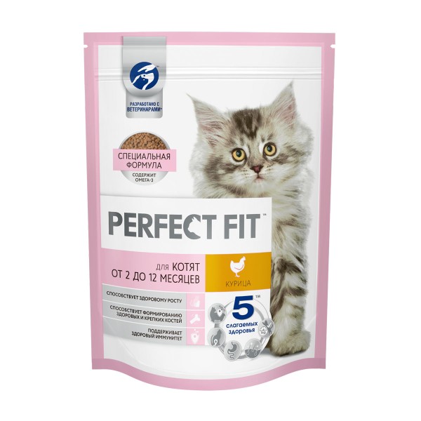 Корм для котят Perfect Fit 190г с курицей