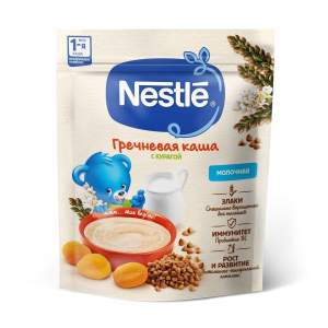Каша сухая молочная гречневая с курагой Nestle 200г