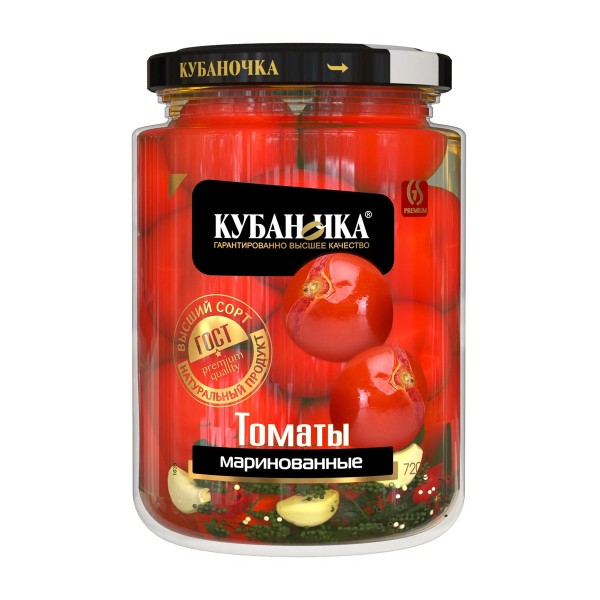 Томаты маринованные Кубаночка 720г