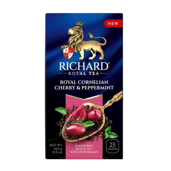 Чай черный Richard Royal Cornelian Cherry & Peppermint 25пакетиков