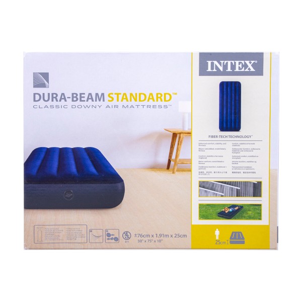 Матрас надувной Classic 76х191х25см Intex