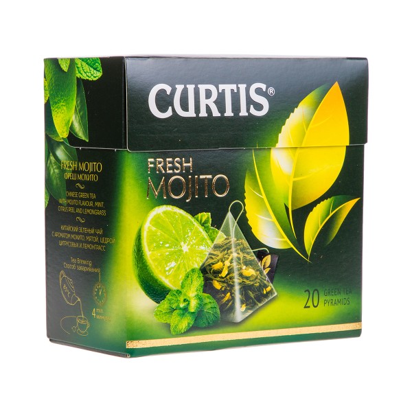 Чай зеленый Curtis Fresh Mojito 20пирамидок