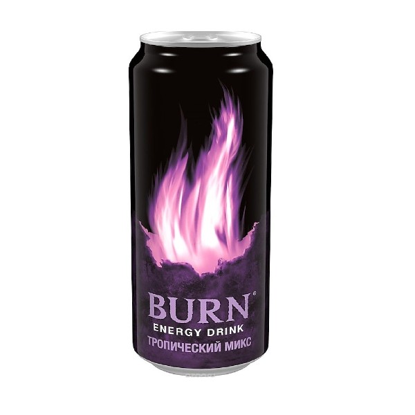Энергетический напиток Burn Тропический микс 0,449л