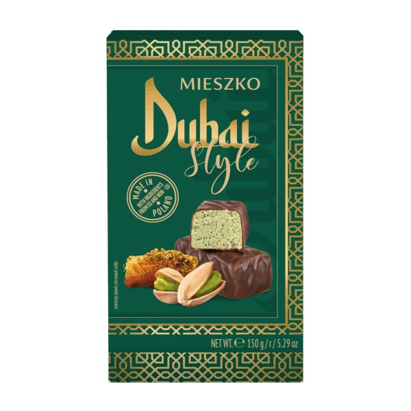 Шоколадные конфеты Dubai style фисташка Mieszko 150г