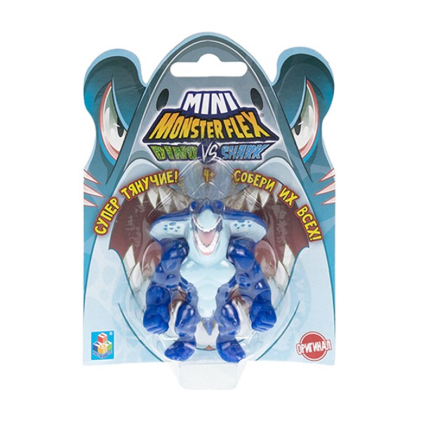 Фигурка-тянучка Monster Flex Mini Dino и Shark 7см 1toy