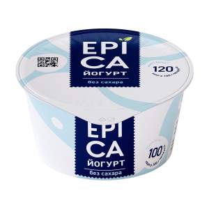 Йогурт 6% Epica Натуральный 130г БЗМЖ