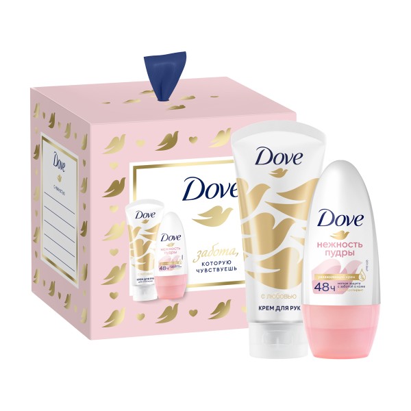 Набор подарочный Dove С любовью для вас: антиперспирант и крем для рук