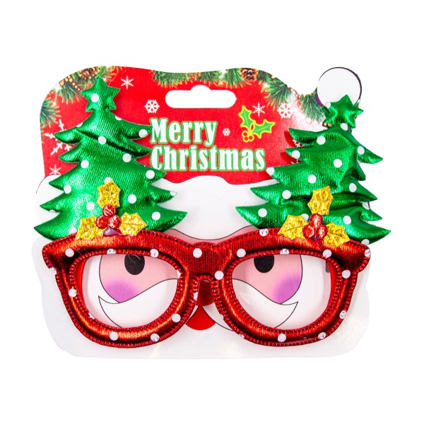 Очки карнавальные Новогодние елочки