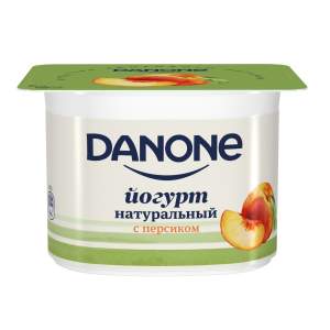 Йогурт Danone 2,9% 110г персик БЗМЖ