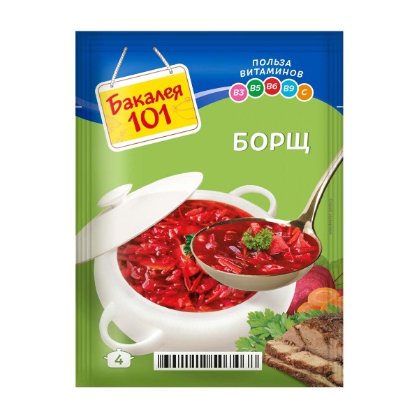 Суп Бакалея 101 Борщ 55г Русский Продукт