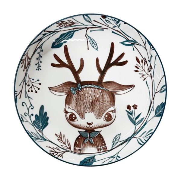 Тарелка Олененок 17,5см
