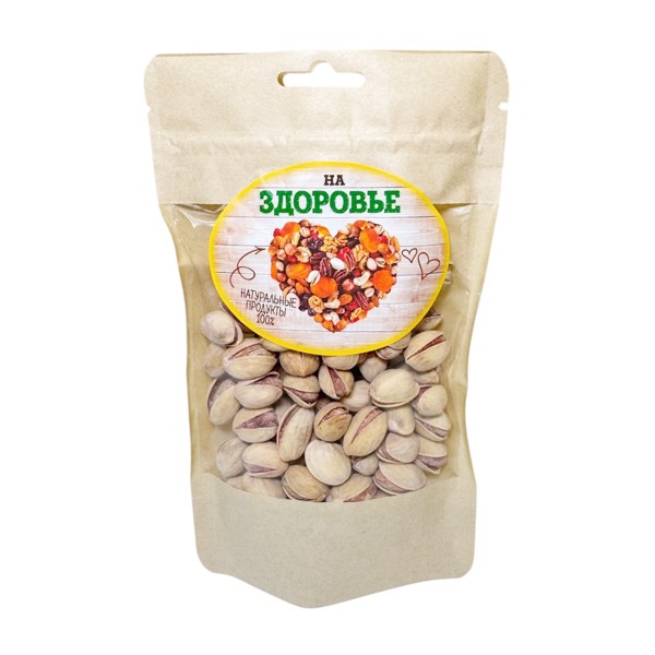 Фисташки На здоровье неочищенные жареные соленые 80г