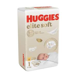 Подгузники Huggies Elite Soft до 3,5кг 50шт
