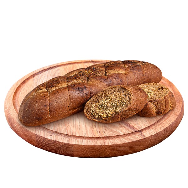 Багет темный с чесночным маслом 140г производство Макси