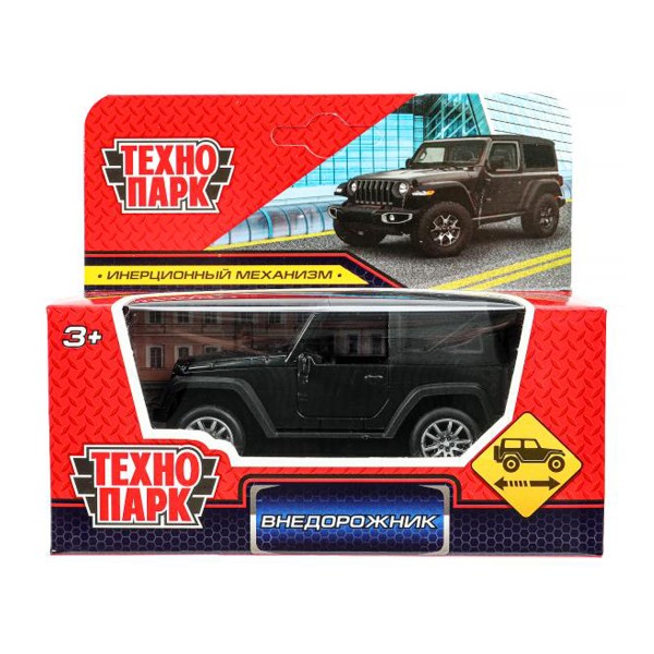 Машина Внедорожник черный инерция 10,5см Технопарк