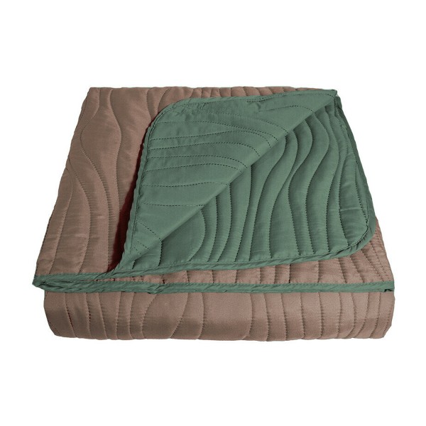 Покрывало Кора стеганое 200х220см Melissa гранит/махагон