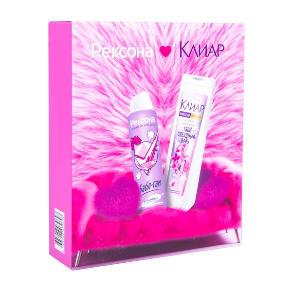 Набор подарочный Рексона+Клиар Teens6 шампунь, дезодорант