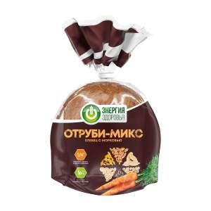 Хлебец Отруби-микс с морковью Хлебный Дом 330г